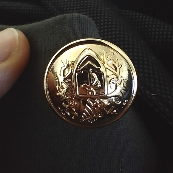 Military Longline Button Detail Jacket - Picture 4 of 5